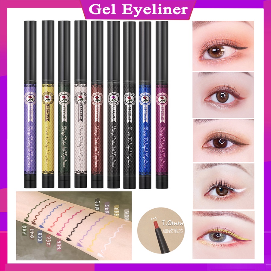 2in1 Sivanna Colors Long Wear Gel Eyeliner Pen siêu lì 24h không lem không trôi