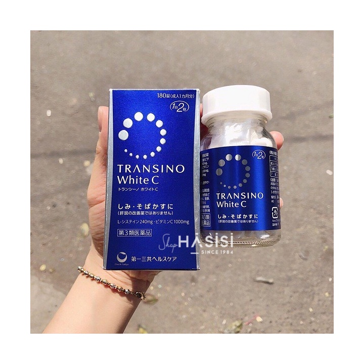 Viên Uống Trắng Da &amp; Giảm Thâm Nám 120 TRANSINO - White C Clear (120 Viên - 4 Viên/Ngày)