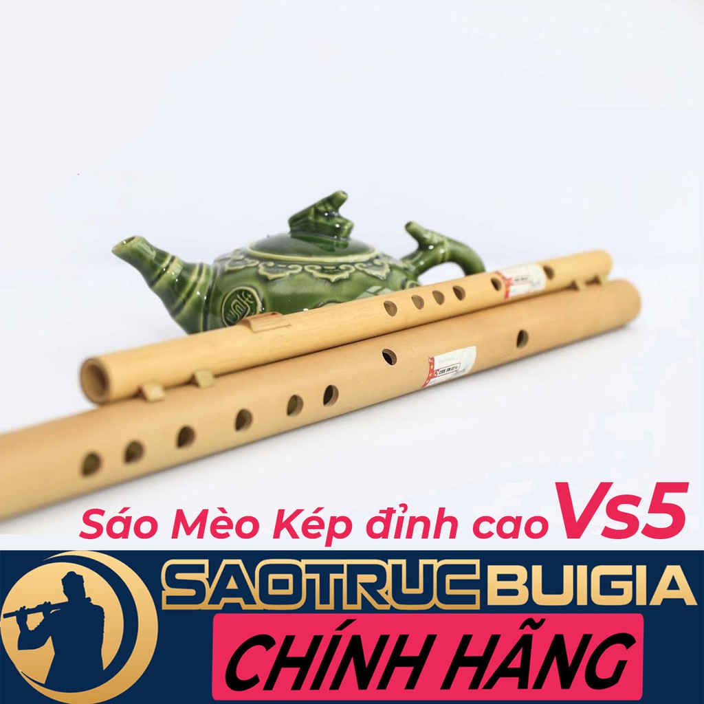 Sáo Mèo Kép Bùi Gia - VS5 Dòng cao cấp biểu diễn chuyên nghiệp