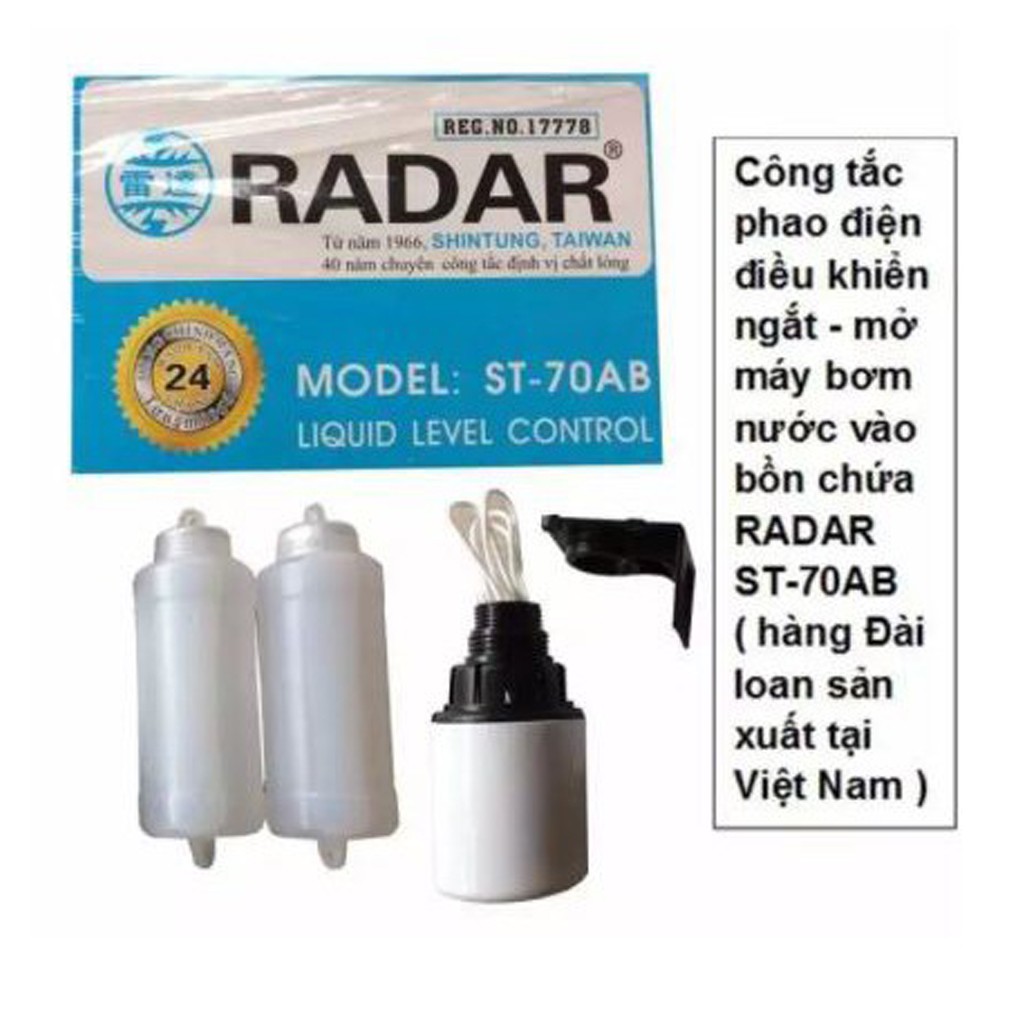 Phao Điện Bơm Nước Tự Động RADAR