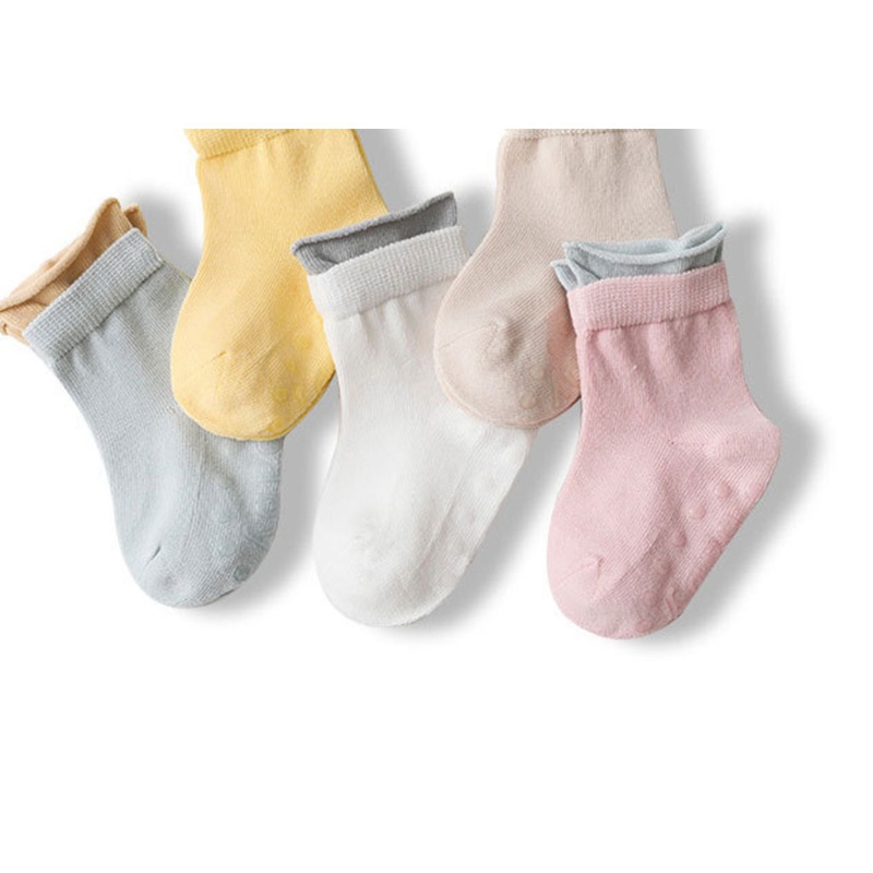 Vớ Cotton Quấn Mắt Cá Chân Chống Trượt Thời Trang Xuân Hè Cho Bé Sơ Sinh