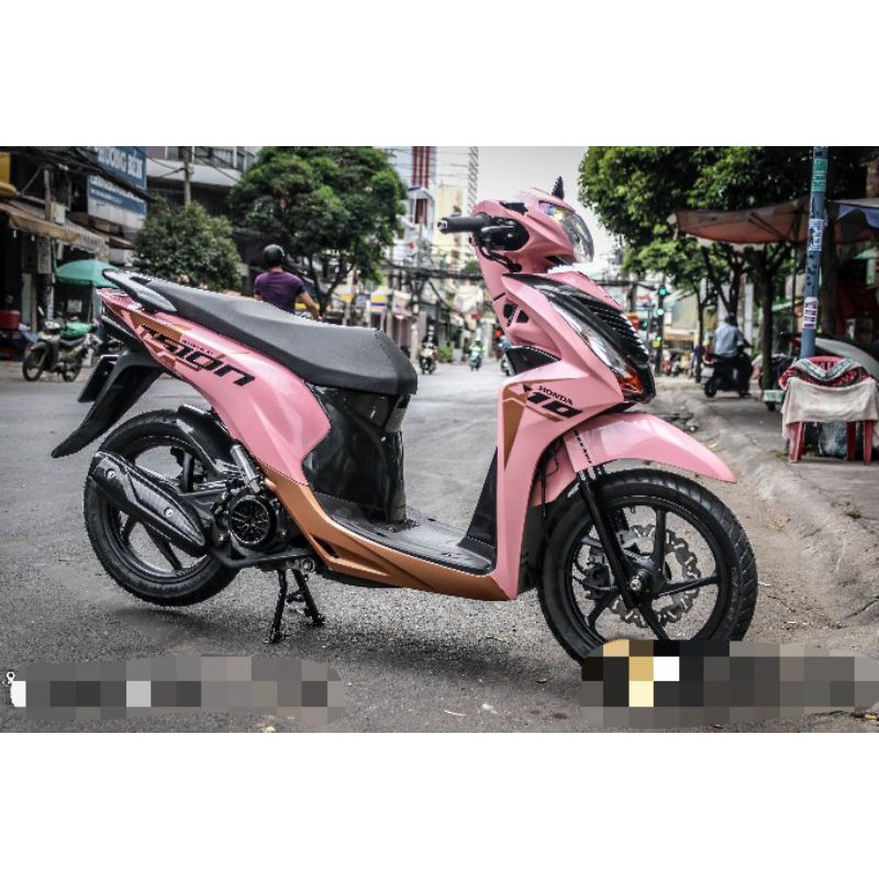 Tem rời vision hồng - decal ruby