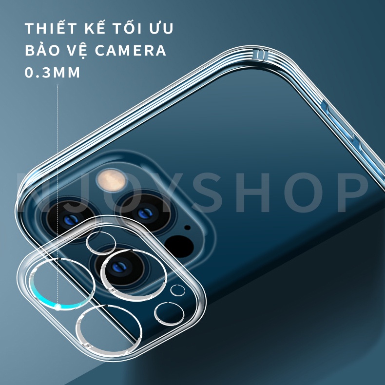 Ốp Lưng Ip Stripe Silicon Trong Suốt Chống Sốc Cao Cấp Cho Ip 13 Pro Max 12 Pro Max Njoyshop