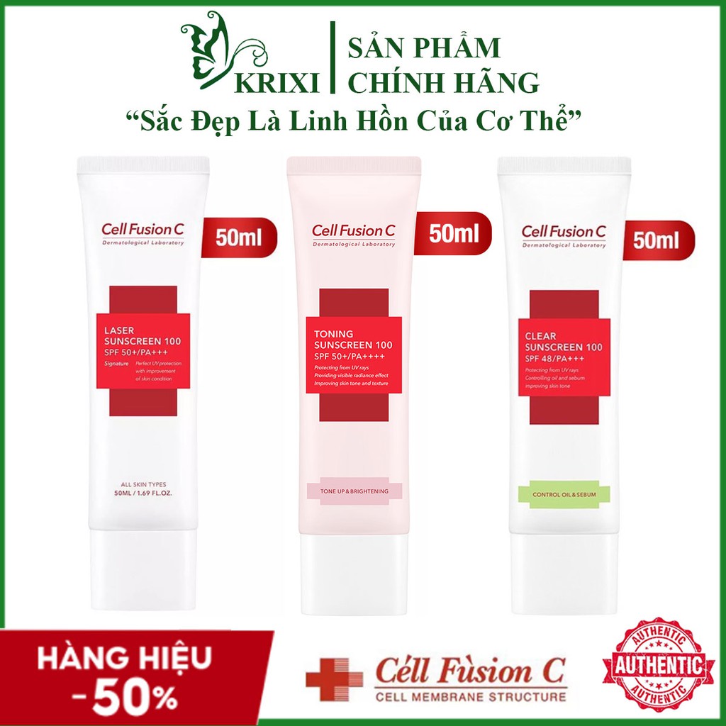Kem chống nắng cell fusion c 50ml - Krixi Cosmetics