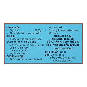 Combo 10 ống Rectiofar 3ml dùng cho trẻ em táo bón