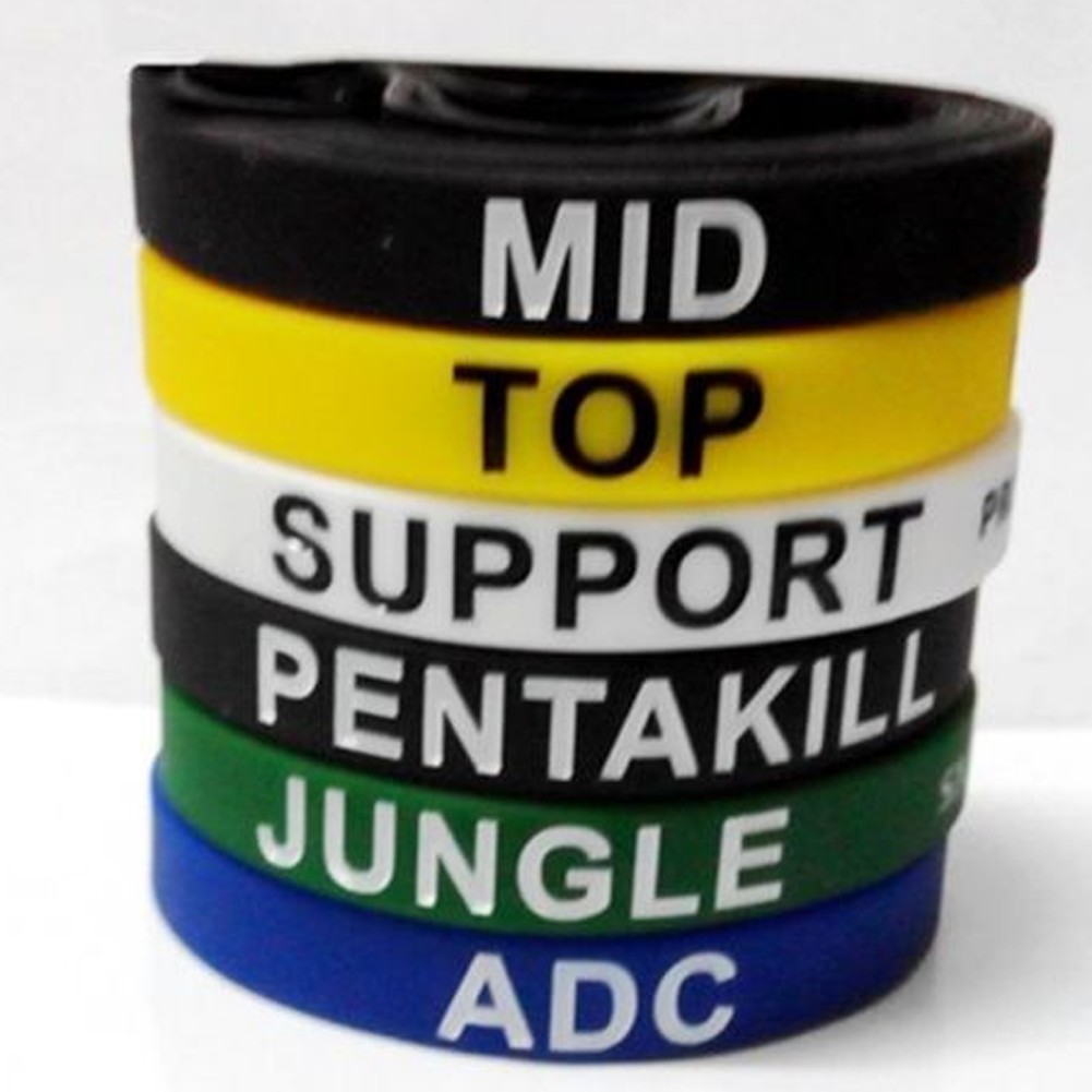 Vòng tay silicon phong cách game League Of Legends cá tính sáng tạo nhiều màu sắc