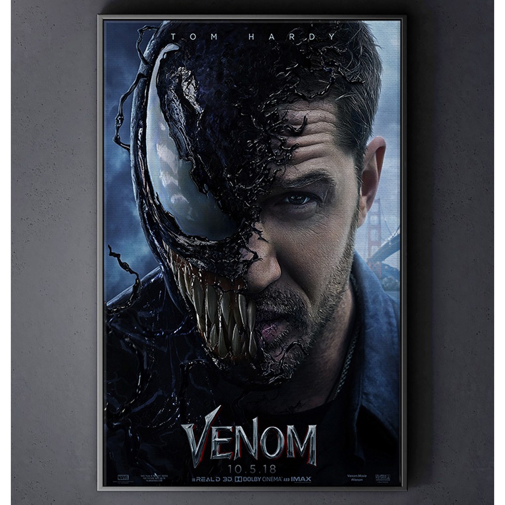 TRANH CANVAS SIÊU ANH HÙNG MARVEL treo tường in theo yêu cầu - VENOM