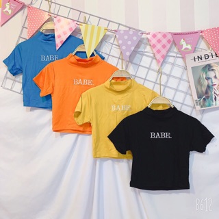 Áo Croptop Cổ Lọ Bae💕