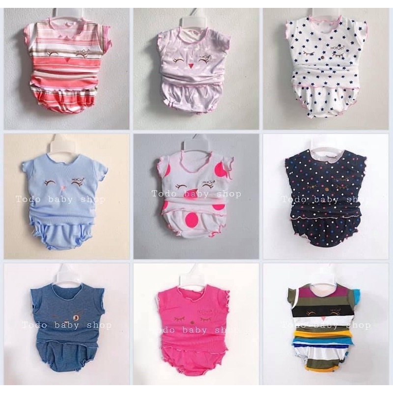 Đồ bộ bé gái sơ sinh 0 - 2 tuổi, đồ cho bé gái mặc ở nhà