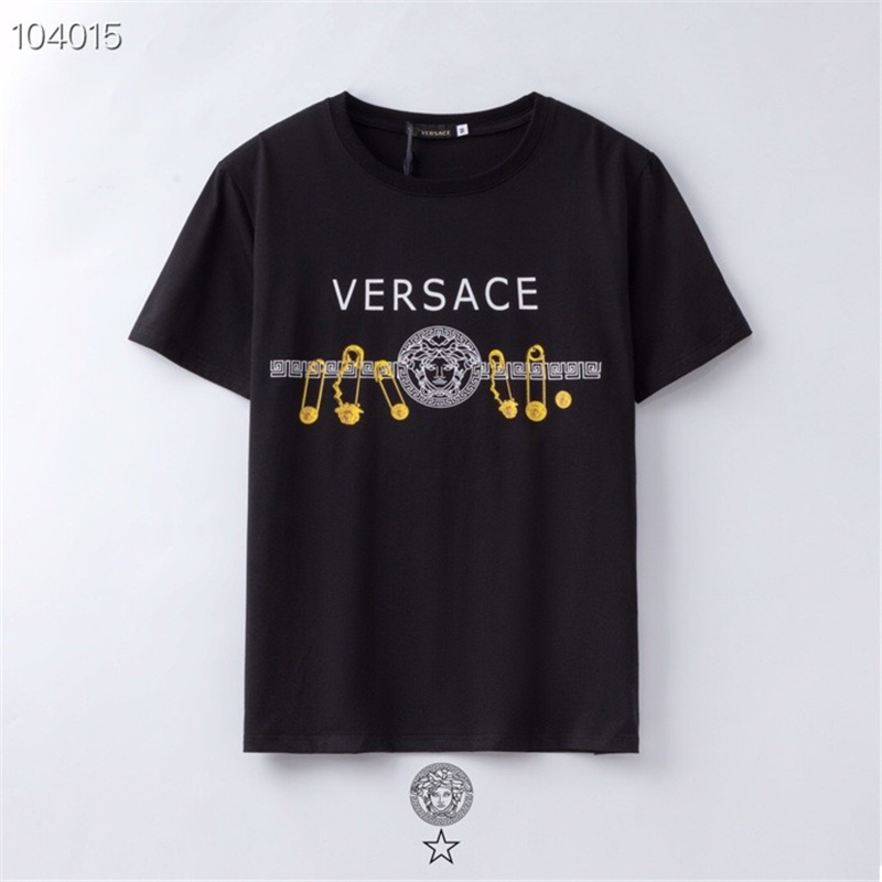 Áo Thun Tay Ngắn Cổ Tròn Chất Liệu Cotton Hiệu Versace Thời Trang 2006