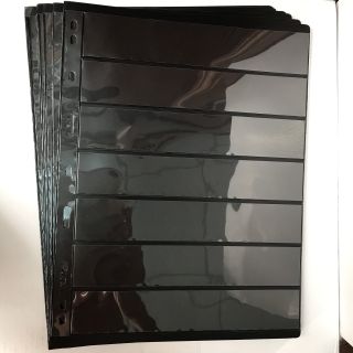Combo 10 phơi đựng tem 7 ngăn(đen), chính hãng mingt pccb