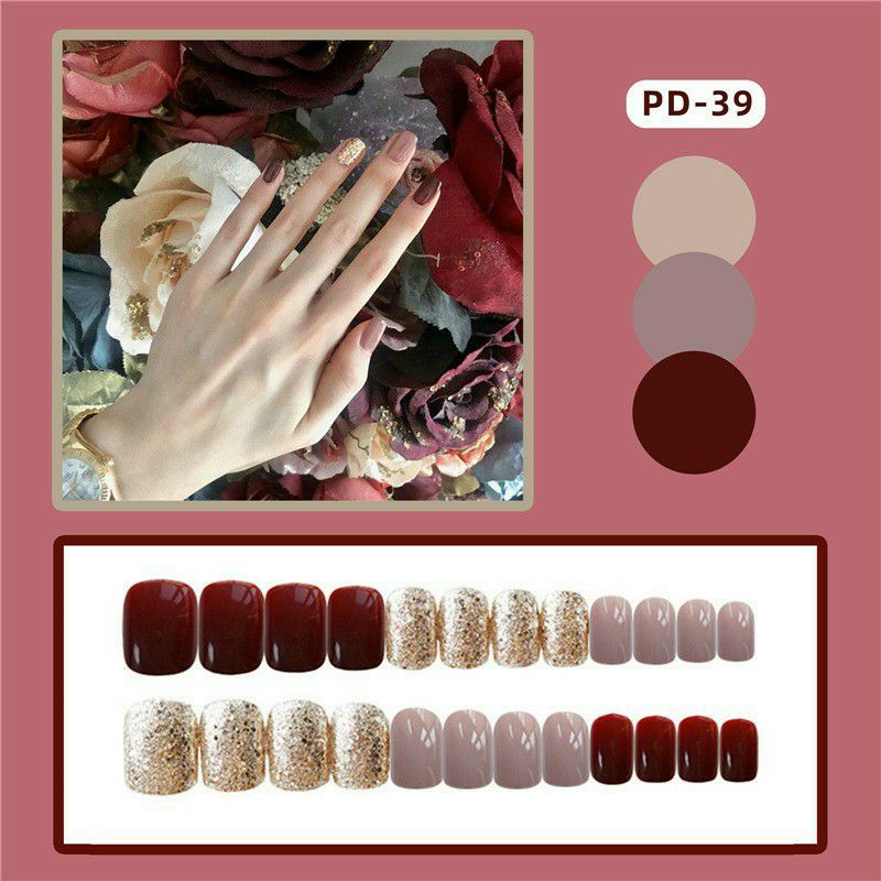 Sét 24 móng tay giả xinh sẵn