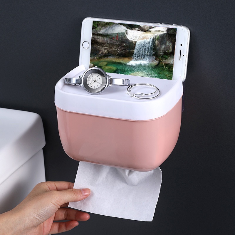 Giá Đỡ Cuộn Giấy Vệ Sinh Gắn Tường Chống Nước Tiện Lợi