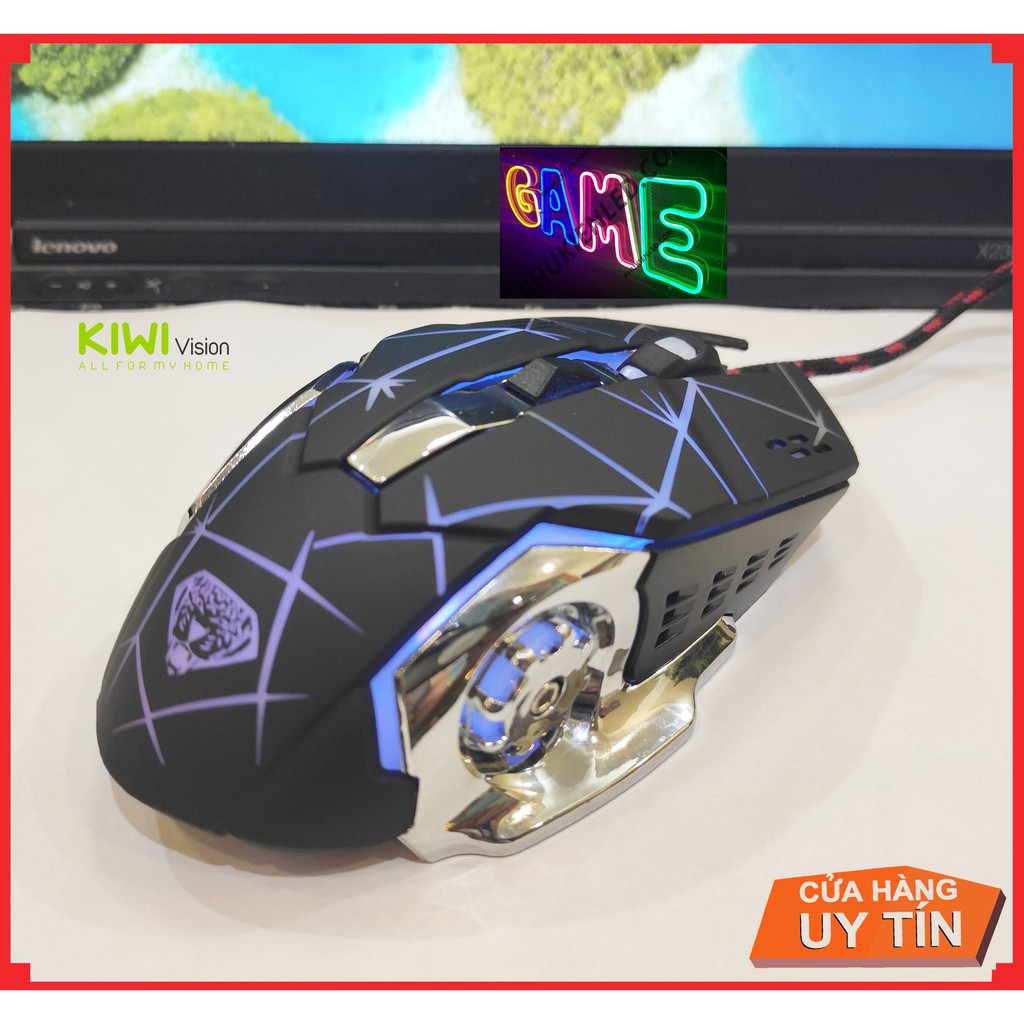 Chuột gaming led chuyên dụng cho Game 6D DIVIPARD G502 Led đa màu DPI 3 cấp độ max 3200