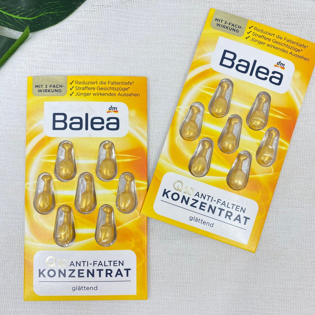 VIÊN NANG BALEA Q10 KONZENTRAT GIẢM NẾP NHĂN HÀNG NỘI ĐỊA ĐỨC vỉ 7 viên