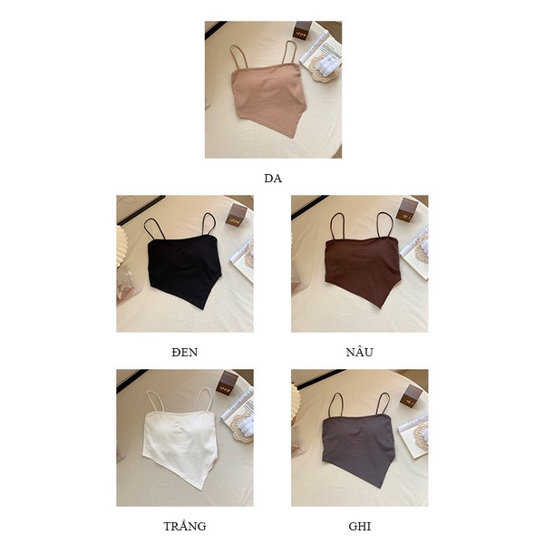 Áo 2 dây giả yếm chất cotton co giãn thoáng mát thời trang LAVENUSA AL83