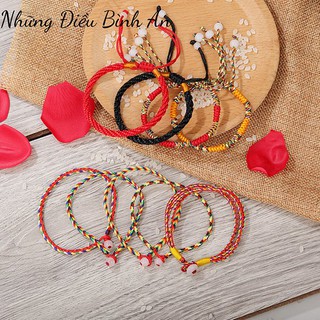 Vòng tay ngũ sắc kết chỉ đỏ Nepal Tây Tạng đã được th.ỉ.n.h mang lại bình an may mắn 💕FREESHIP 50k💕 - Những Điều Bình An