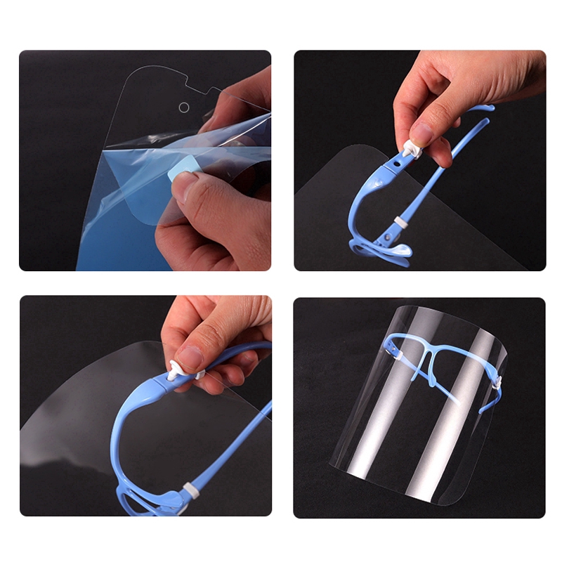 Mặt nạ che mặt chống dầu bắn trong suốt bằng nhựa có thể chống gió và nước