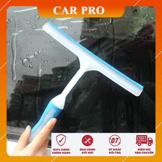 Cây gạt nước lau rửa kính ô tô silicon dẻo cán dài - CAR PRO