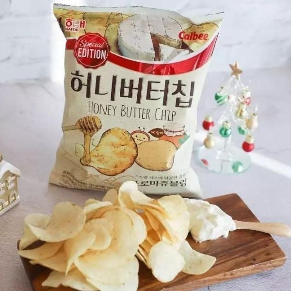 Snack Khoai Tây HaiTai Calbee Mật Ong Thơm Béo Có 2 Màu Vàng Trắng - Hàn Quốc