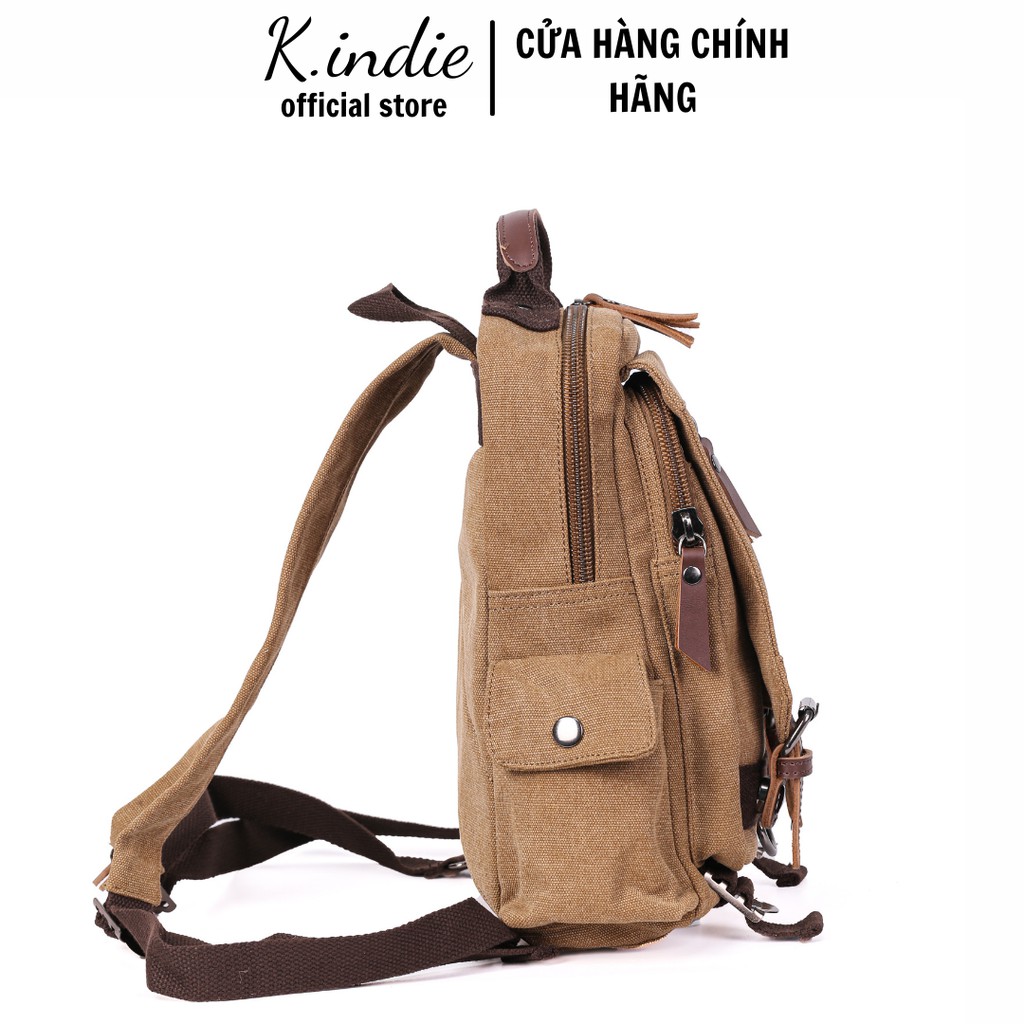 Balo nam❤️ FREESHIP ❤️Balo chéo vải canvas chống thấm - kiểu dáng cách điệu, kích thước 11 x 29 x 33(cm) | BigBuy360 - bigbuy360.vn