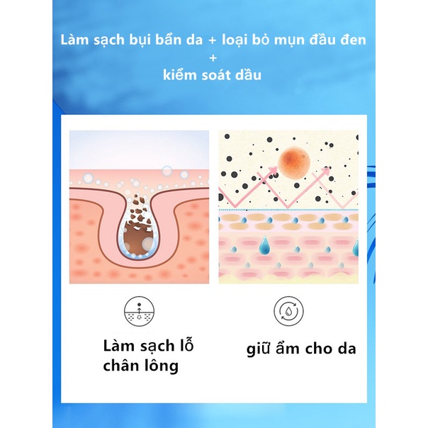 Sữa rửa mặt cấp nước BIOAQUA Dưỡng ẩm nhẹ nhàng, Làm sạch da mặt và Mụn đầu đen 60 G