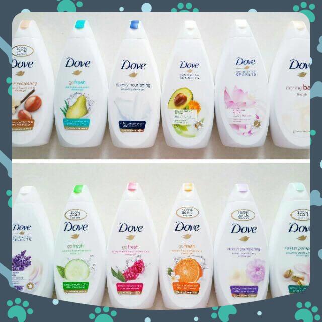 Sữa tắm DOVE Dưỡng Ẩm Mềm Mịn Da 500ml ĐỨc