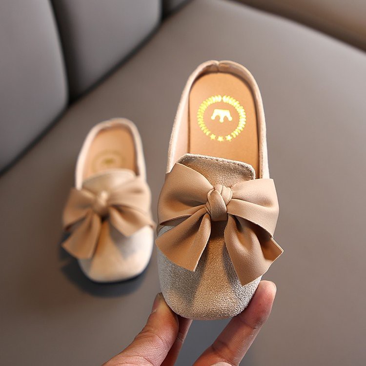 Xăng đan Đế Mềm Thắt Nơ Phong Cách Anh Quốc Cho Bé Gái