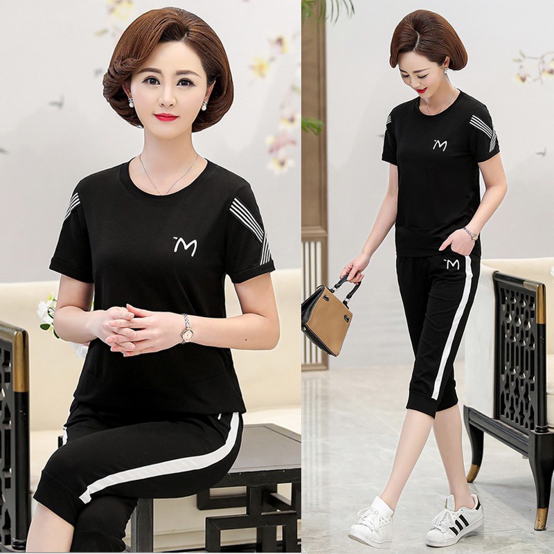 Bộ Thể Thao Lửng- Cotton 4 chiều - Trẻ trung, Hiện đại -Hàng Chuẩn Shop