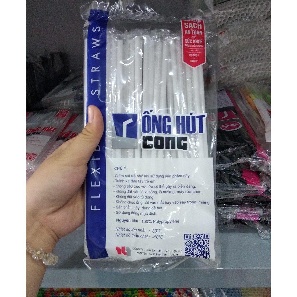 COMBO 5 GÓI ỐNG HÚT CAFE CÓ MÀNG BỌC