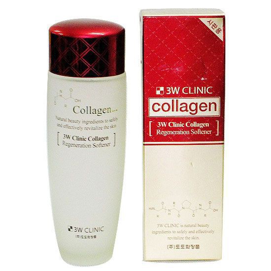 [Hàng Nhập Khẩu] Nước hoa hồng dưỡng da săn chắc chống lão hóa Collagen 3W CLINIC Hàn Quốc