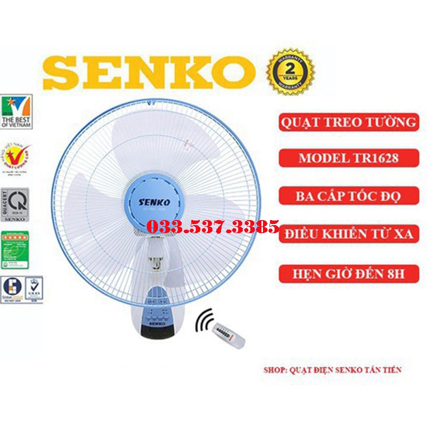 Quạt điều khiển senko, quạt để giường SENKO 1628 (3 cánh)