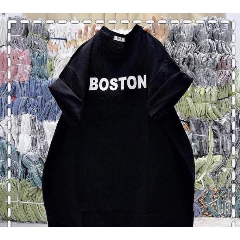 [Rẻ Vô Địch] Áo Thun Phông 3158 Nam Nữ Unisex Chất Cotton Khô BOSTON