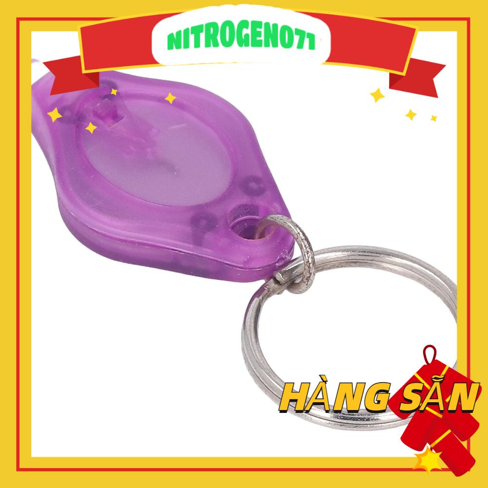 Nitrogen071 5 chiếc UV Mini Keychain 365nm 395nm Bước sóng Đèn LED di động Ánh sáng Tím pin