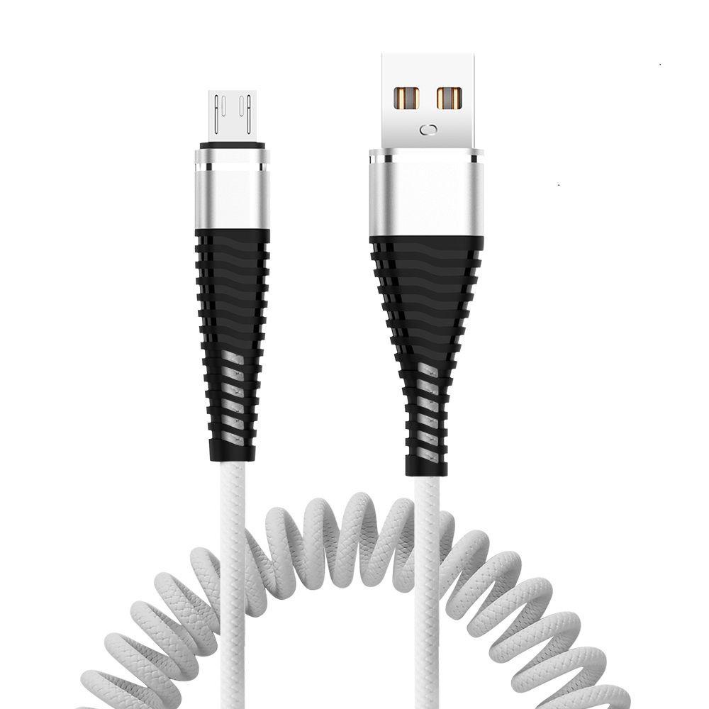 Cáp Sạc Nhanh Micro USB Type C Có Thể Thu Gọn Tiện Dụng Cho Điện Thoại