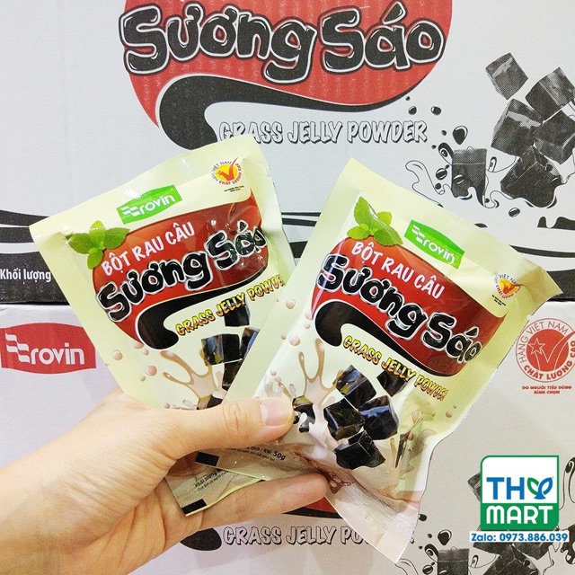 1 gói Sương Sáo Đen Hoàng Yến Rovin 50gam- thực phẩm Keto , ko tinh bột | BigBuy360 - bigbuy360.vn