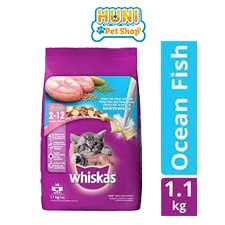 Thức ăn cho mèo Whiskas Adult 1+ hạt cho mèo trưởng thành vị cá thu, cá biển - gói 400g, 1.2kg - Huni Petshop