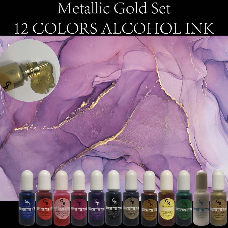 Set 12 Lọ Màu Nhuộm Làm Đồ Thủ Công