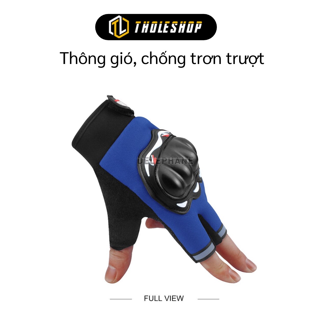 Găng Tay Thể Thao - Bao Tay Đi Phượt Cụt Ngón Có Gù Bảo Vệ Tay, Cực Ngầu 4956