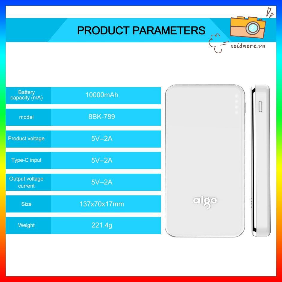 Bộ Sạc Dự Phòng Usb 5v / 2a 10000mah Chất Lượng Cao