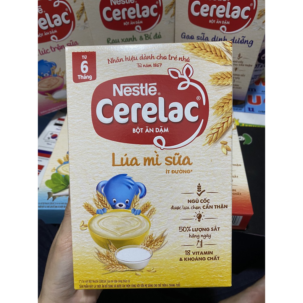 [DATE MỚI] Bột ăn dặm Nestlé Cerelac Đủ Vị Mặn Và Vị Ngọt 200g