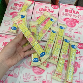 Sữa Meiji dạng thanh. Dành cho bé từ sơ sinh