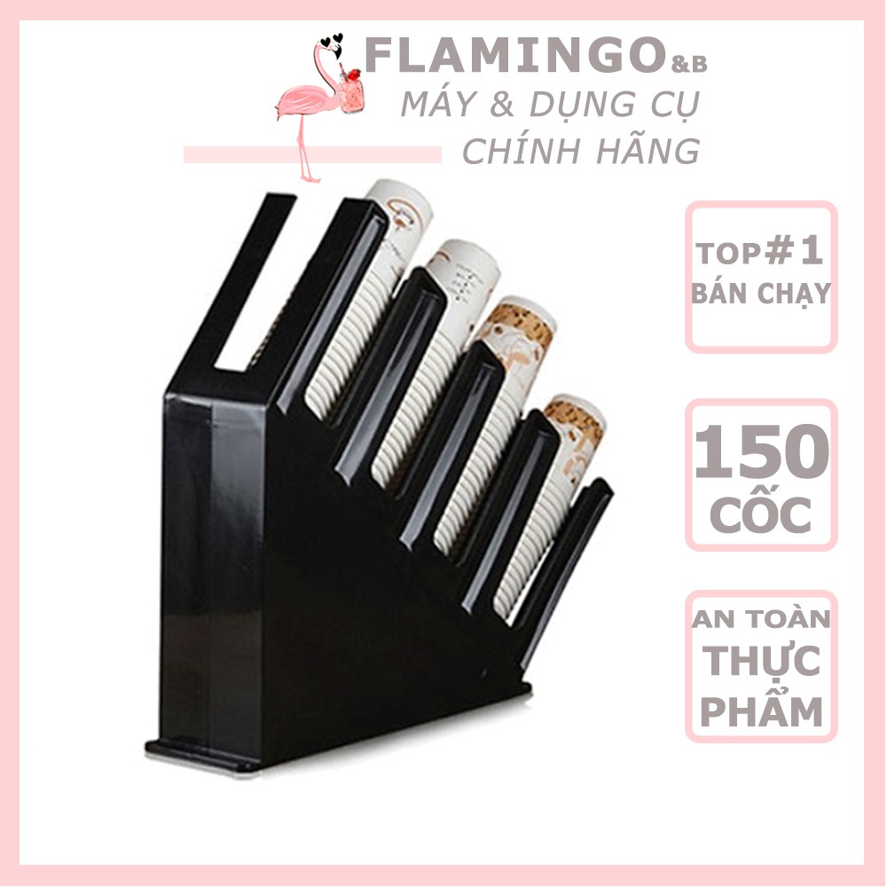 Kệ úp ly nhựa đen, kệ đựng cốc trà sữa - kệ úp ly cốc nhựa ABS đúc nguyên khối loại xéo