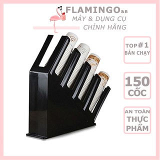 Kệ úp ly nhựa đen, kệ đựng cốc trà sữa - kệ úp ly cốc nhựa ABS đúc nguyên khối loại xéo
