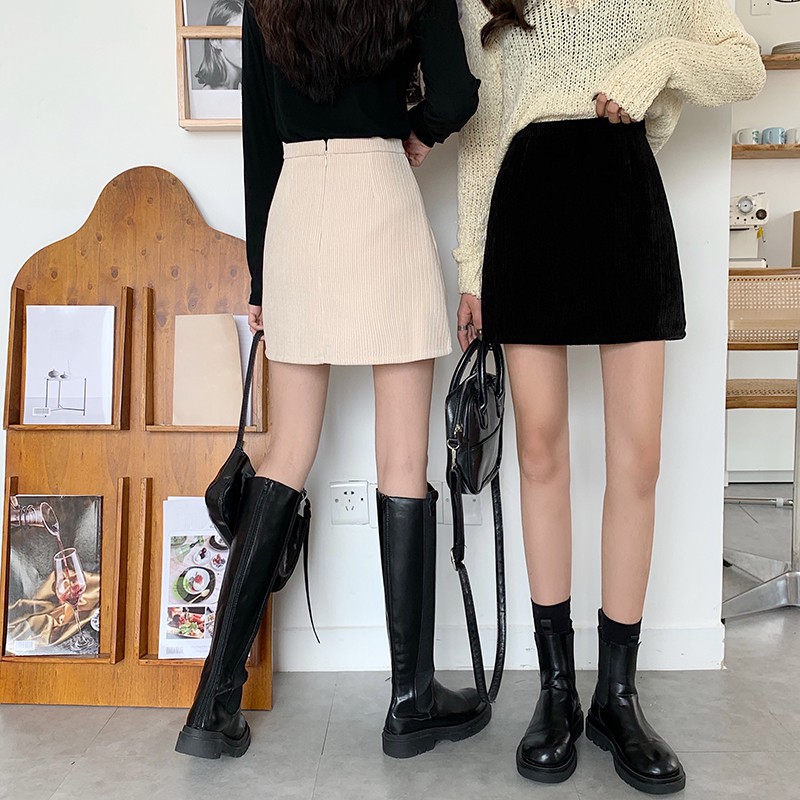 Chân Váy Chữ A Lưng Cao Phong Cách Hàn Quốc Dễ Phối Đồ Hợp Thời Trang | BigBuy360 - bigbuy360.vn