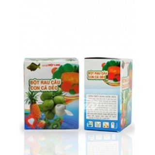 12 gói bột rau câu con cá dẻo hộp