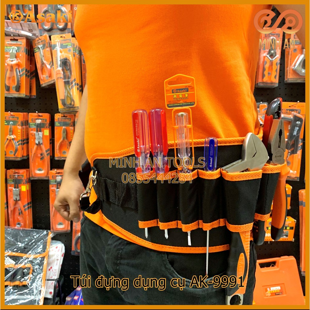 Túi đựng dụng cụ, đồ nghề [HÀNG CHÍNH HÃNG] ASAKI AK-9984 AK-9986 AK-9987 AK-9988 AK-9989 AK-9991 AK-9992 AK-9993