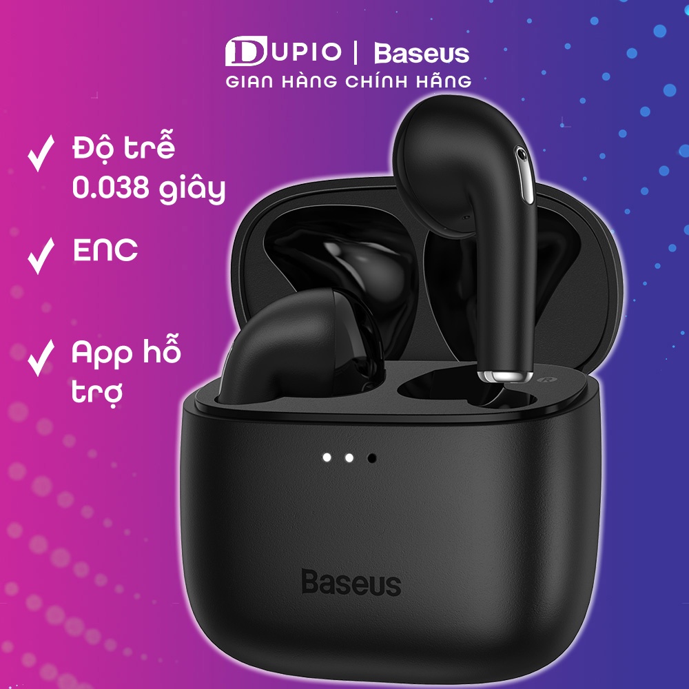 Tai nghe không dây DUPIO Baseus TN02 Bluetooth cao cấp chống nước định vị gps nhiều màu chính hãng