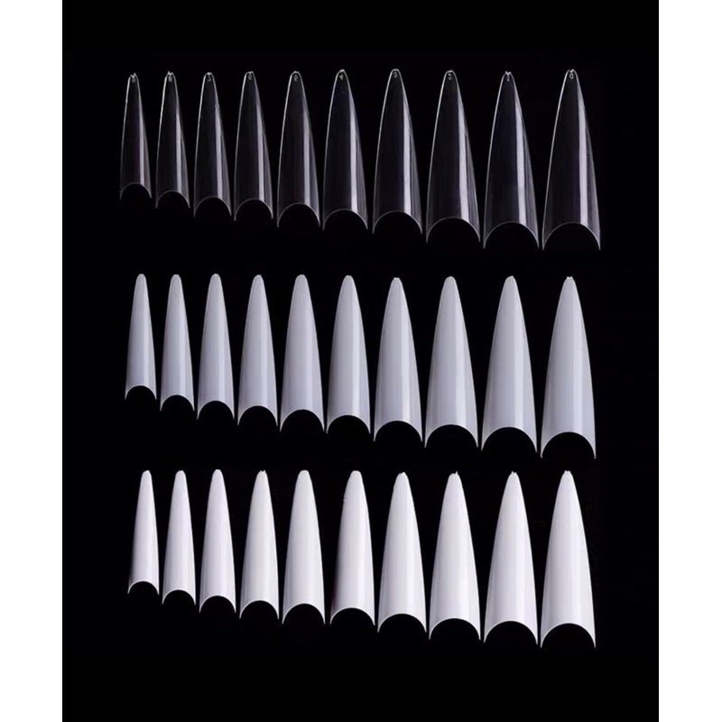 móng tip form nhọn dài - móng nối nhọn đủ size giá siêu rẻ