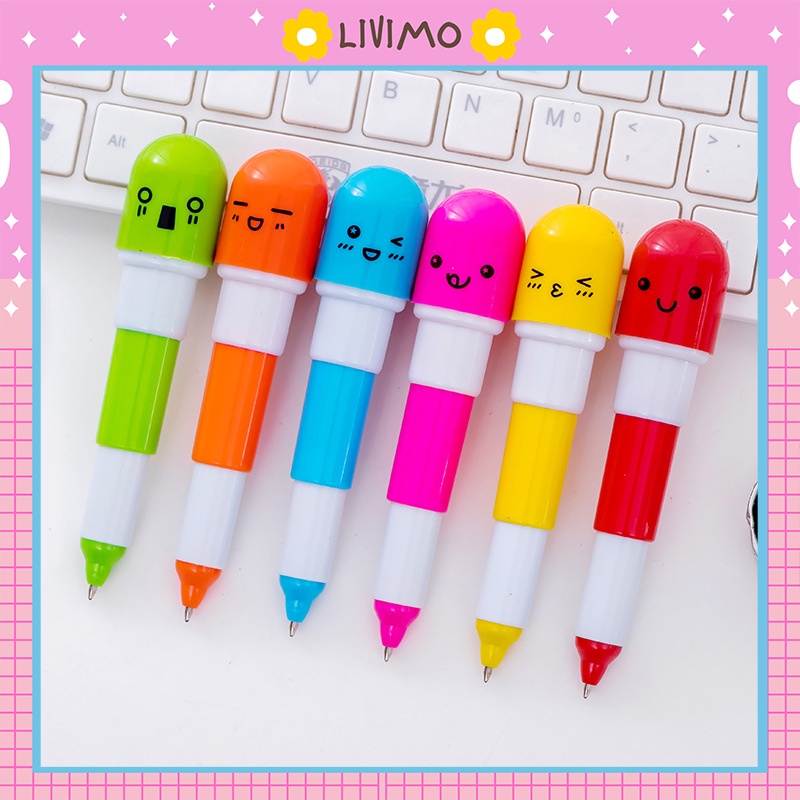 Bút bi cute màu xanh đẹp độc đáo dễ thương LIVIMO BB01